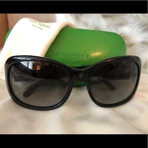 Kate spade black python sunglasses